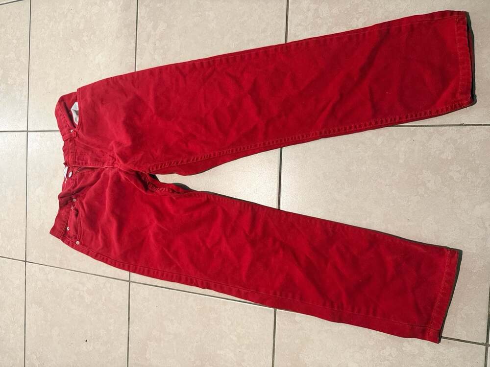 Tommy Hilfiger Red Straight Leg Jeans Size 12